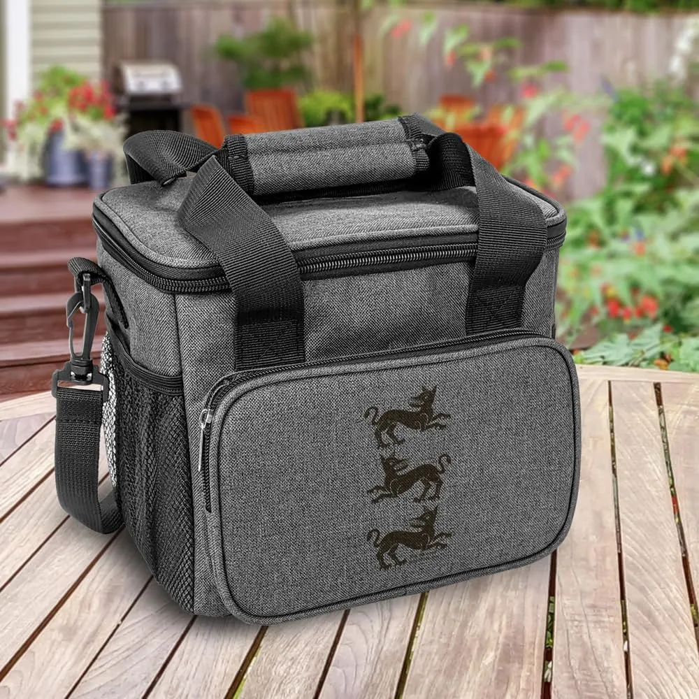 Popfunk Game of Thrones Clegane Sigil Soft Insulated Cooler Bag, Large Lunch Bag, Lightweight, Thermal and Reusable for Office, Picnic, Beach