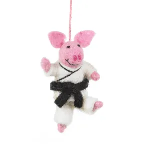 Pork Chop Handmade Felt Hanging Decoration