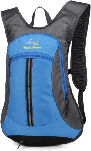 PORRASSO Hiking Backpack Waterproof Daypack 18L Rucksack Lightweight Backpack for Women Men Camping Trekking Cycling Climbing Outdoor Sports Blue