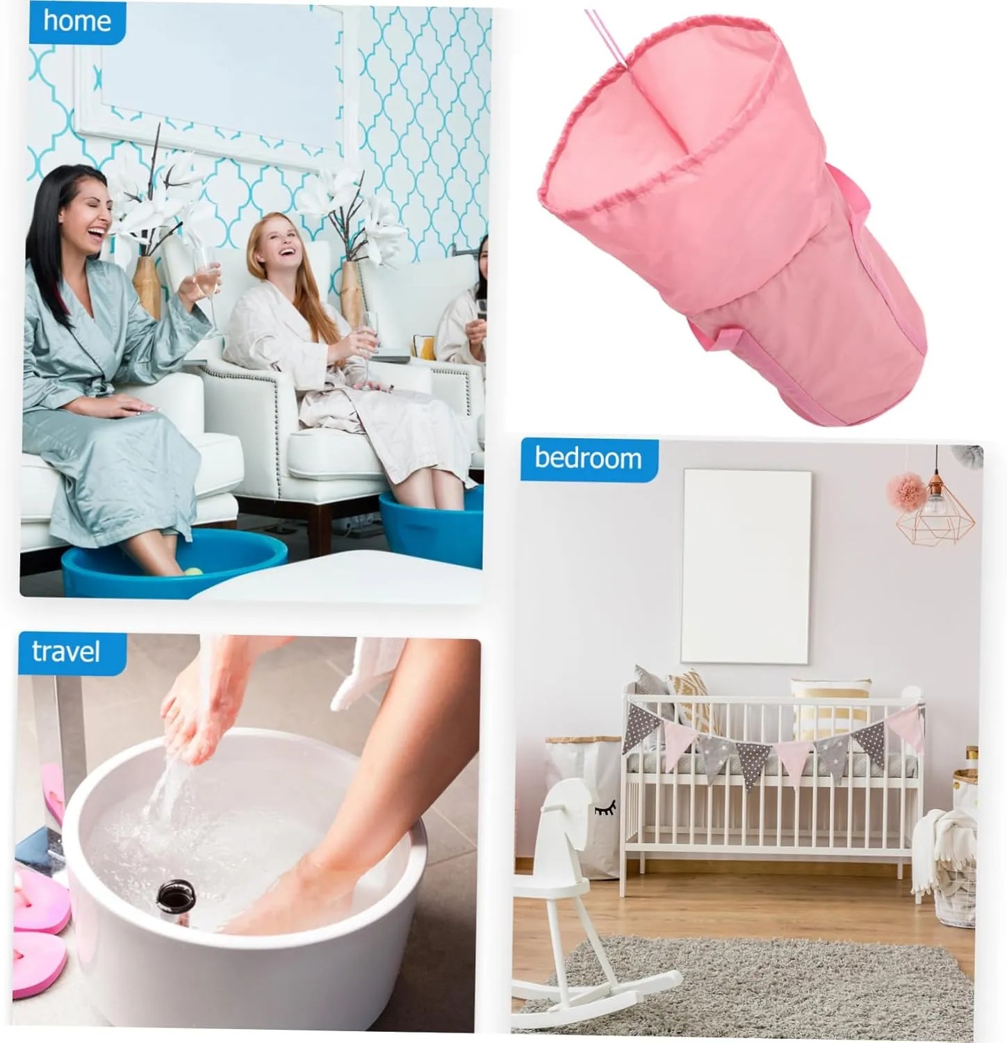Portable Foldable Foot Bath Bucket Space-saving Soaking Tub for Home and Travel Lightweight Design for Easy Carrying and Relaxation for and Soothing