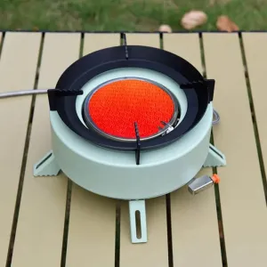 Portable Outdoor Stove - Round Heat Cooker for Camping