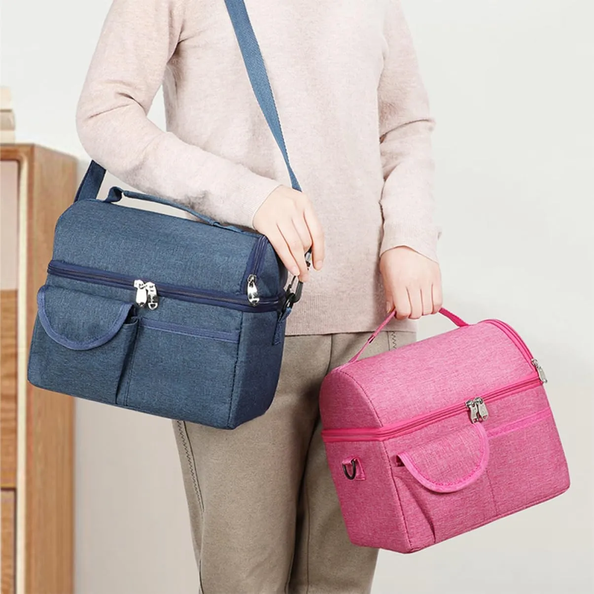 PRETYZOOM 1pc Baby Bag Insulated Food Bag Insulated Bag for Breastmilk Diaper Bag Bottle Cooler Bag Fresh Keeping