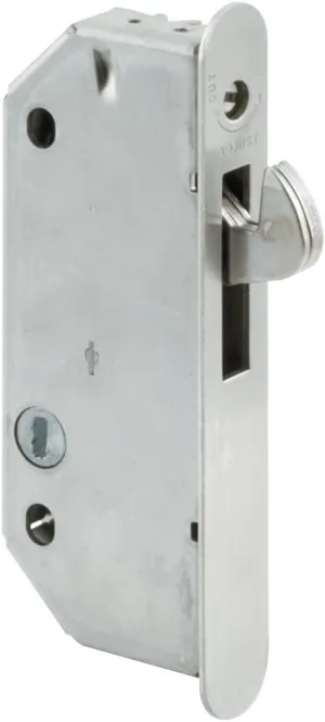 Prime-Line E 2171 2-9/16 In. Steel, Round-Faced Mortise Latch with Vertical Keyway (Single Pack)