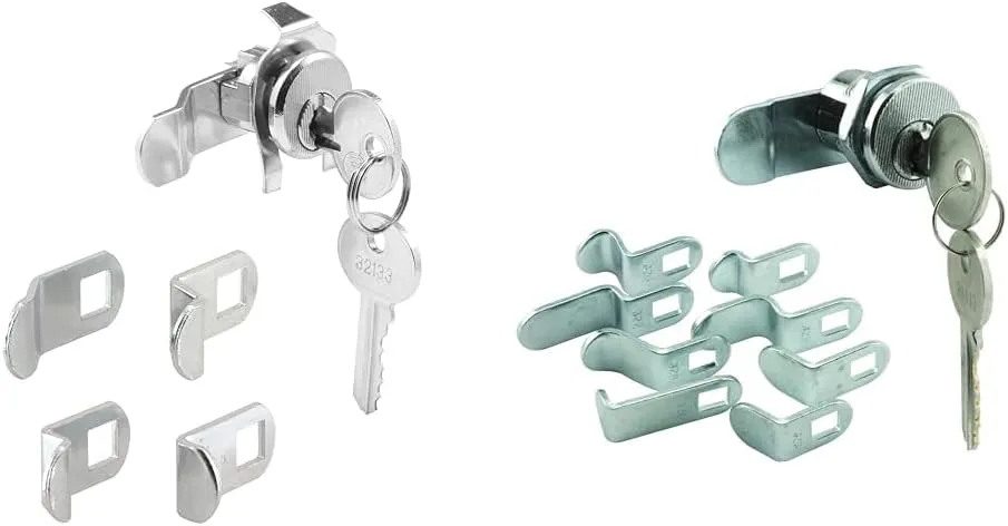 Prime-Line Mailbox Lock Bundle - Replacement Lock Set, 5-Pin Tumbler Lock, Hudson Keyway, Counter-Clockwise Rotation