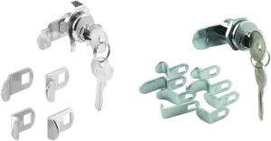 Prime-Line Mailbox Lock Bundle - Replacement Lock Set, 5-Pin Tumbler Lock, Hudson Keyway, Counter-Clockwise Rotation