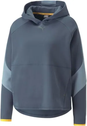 PUMA Womens Evostripe Hoodie Athletic Outerwear Casual Moisture Wicking - Grey - Size S