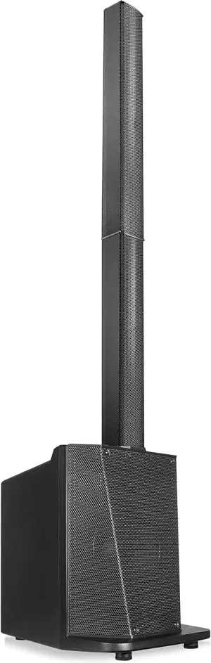 Pyle Line Array Column Speaker - Professional and Compact Sound System with 10 Inch Subwoofer, 8 x 3 Inch Drivers, Streaming, Built-in Digital Audio Amplifier with 4 Band DSP EQ Presets