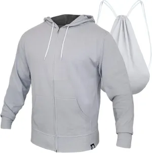 Quikflip 2-in-1 Reversible Backpack Hoodie (As Seen on SHARK TANK) Unisex Full-Zip Hero Hoodie Lite