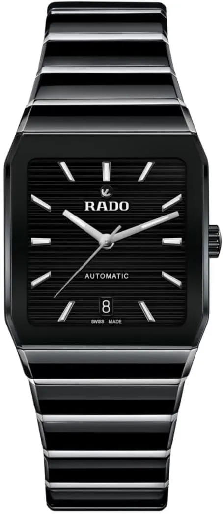 Rado - Anatom Automatic - Men - Swiss Watch - Metallised Sapphire Crystal - polished Black High-Tech Ceramic Links and Polished Stainless Steel Middle Links– 72 hours of Power Reserve - Sapphire Crystal Caseback, 21-Jewels R766 Calibre - Automatic – 32.5