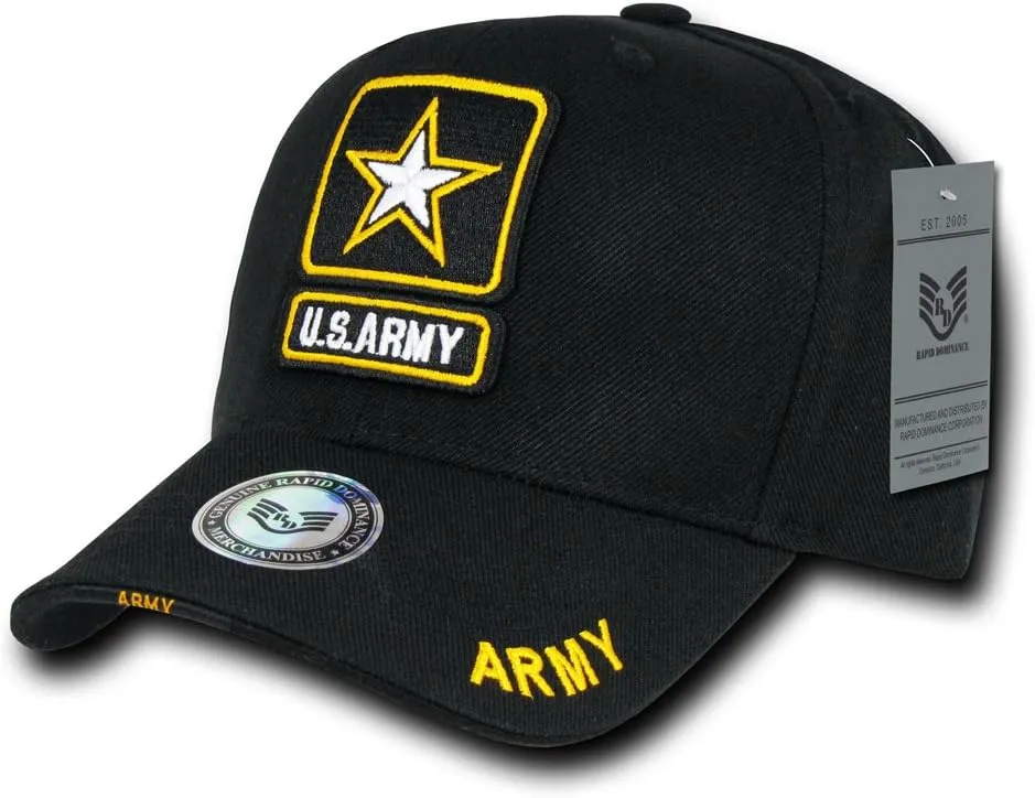 Rapiddominance Army Star The Legend Military Cap, Black
