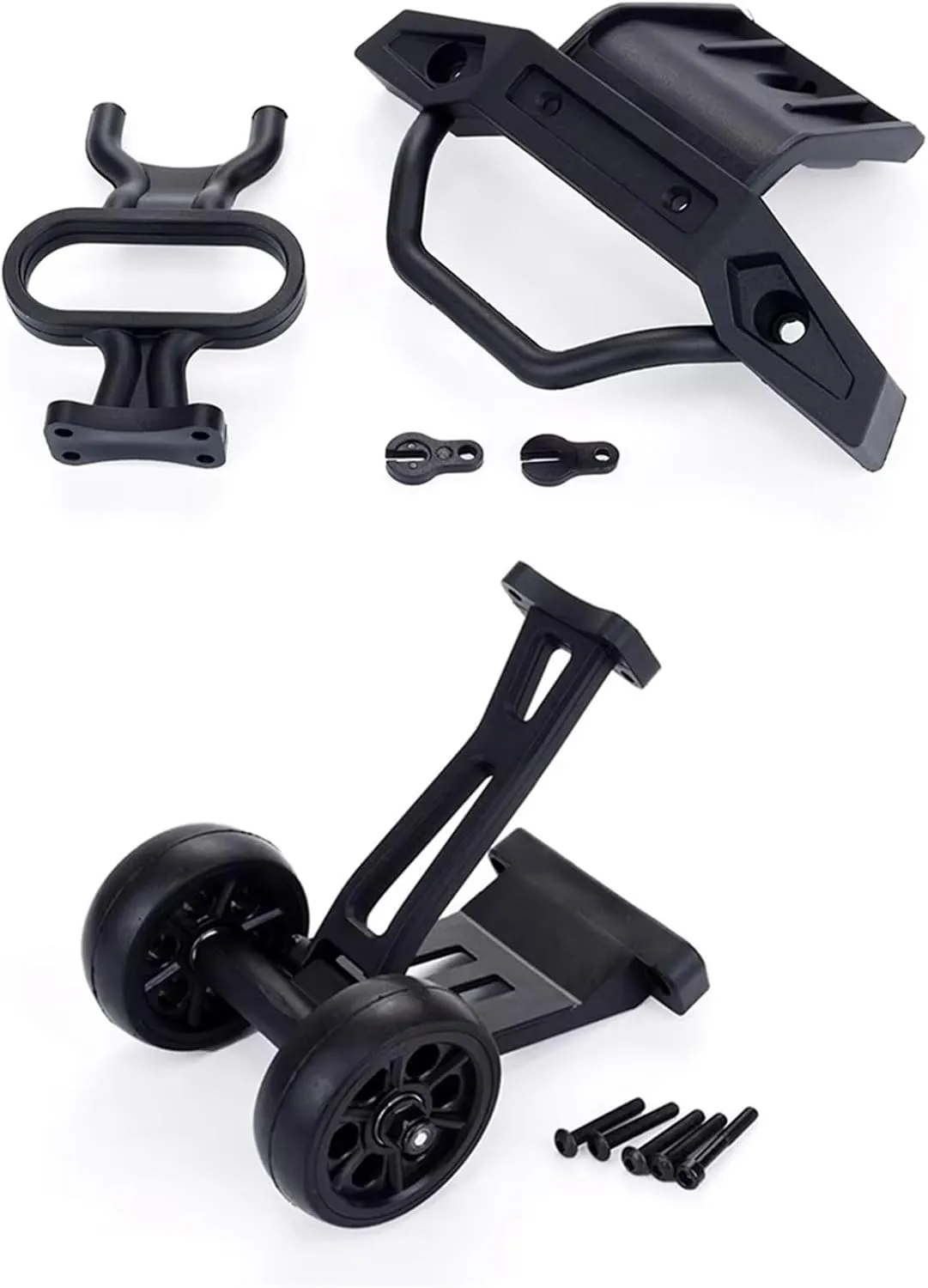 RC Accessory Compatible with ZD for Racing 08427 9116 1/8 RC Car Upgrade Parts Spare Accessories Front Bumper & Rear Wheelie Bar 8481 8482