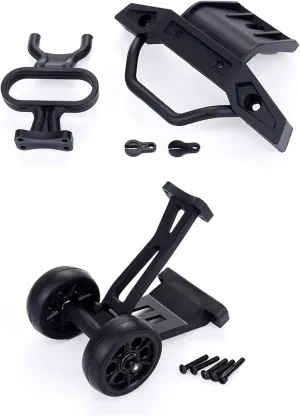 RC Accessory Compatible with ZD for Racing 08427 9116 1/8 RC Car Upgrade Parts Spare Accessories Front Bumper & Rear Wheelie Bar 8481 8482