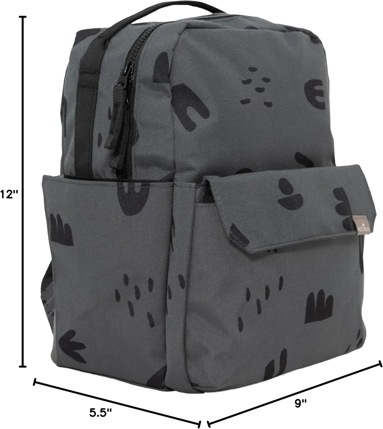RED ROVR - Mini Roo Backpack (Charcoal Doodle)