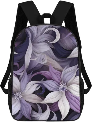 Redbud Purple Flower Plant Travel Laptop Backpack for Men Women Fashion 17 Inch Shoulder Bag Bookbag Daypack