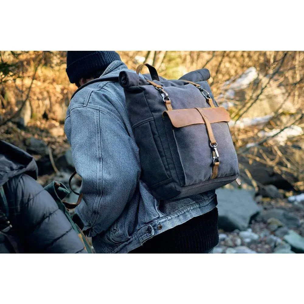 Retro Canvas Rucksack | Arlo