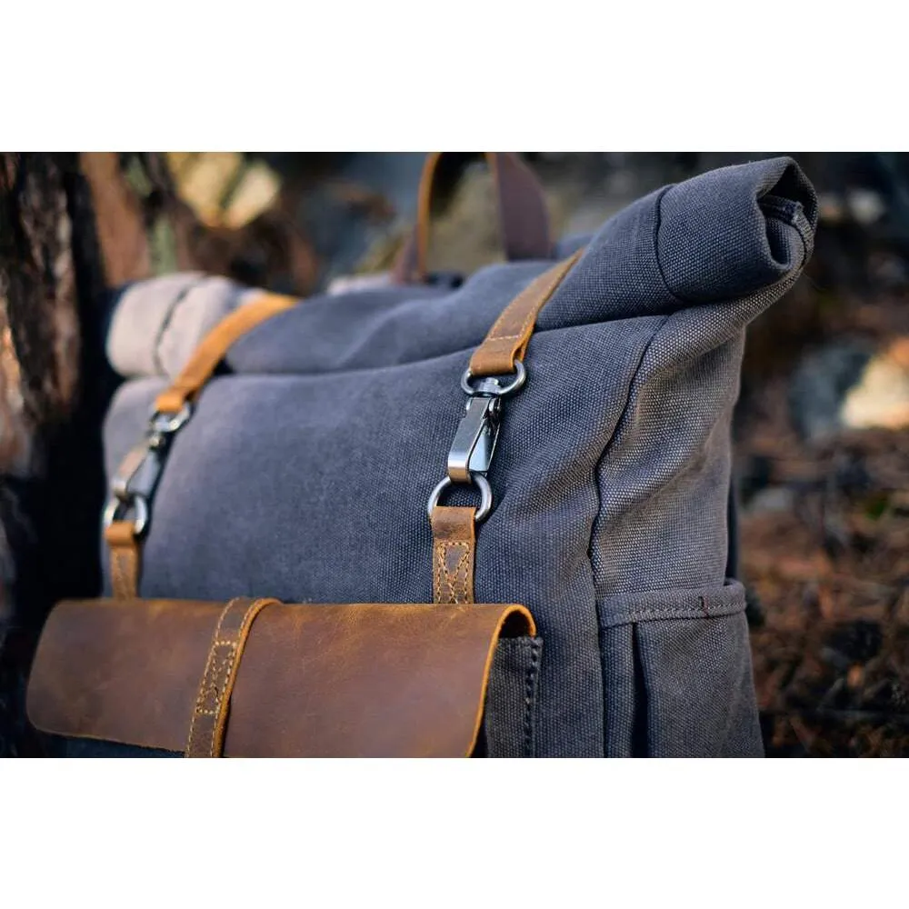 Retro Canvas Rucksack | Arlo