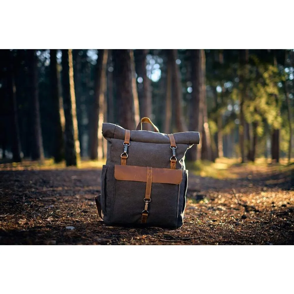 Retro Canvas Rucksack | Arlo