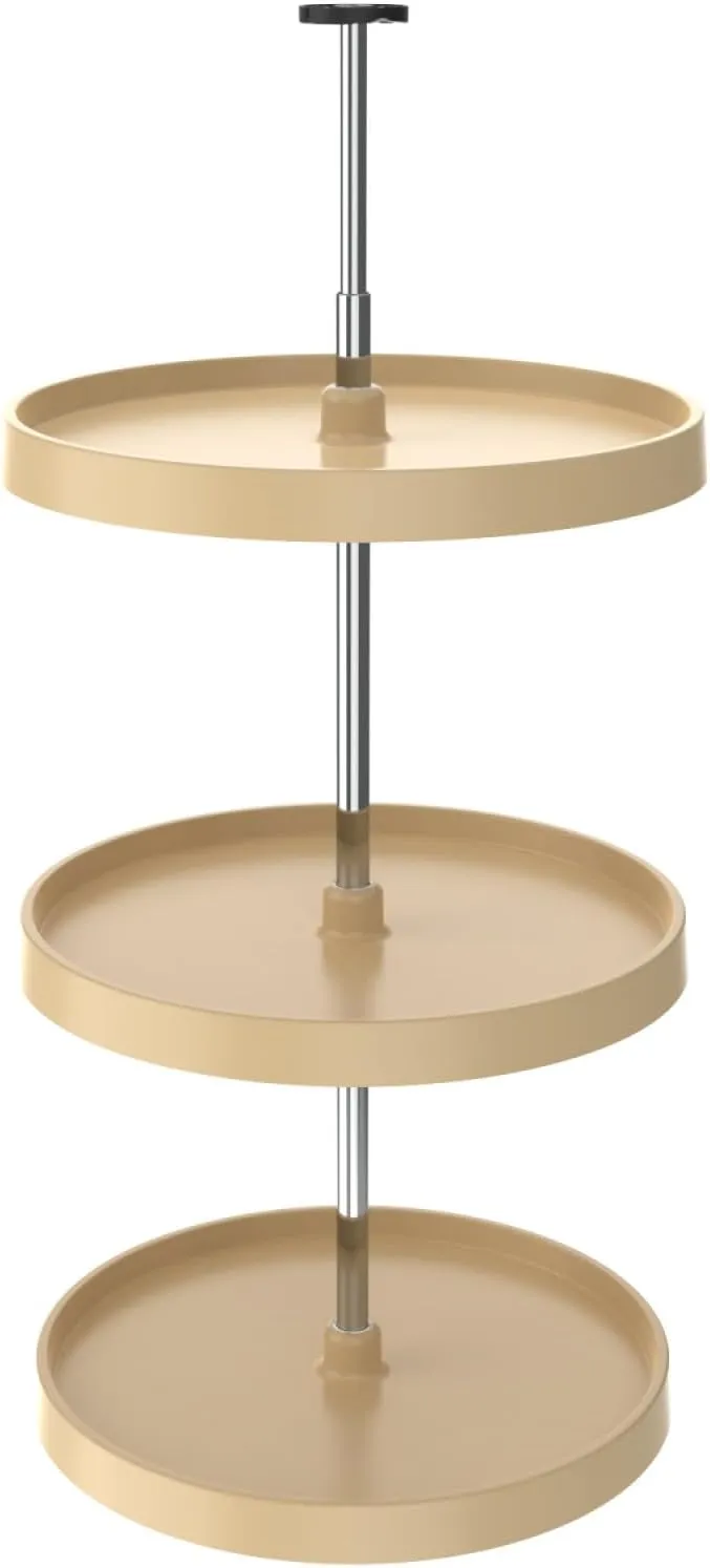 REV-A-SHELF Value Line Polymer Full-Circle 3-Shelf Lazy Susans for 39" to 42" H Corner Wall Cabinets