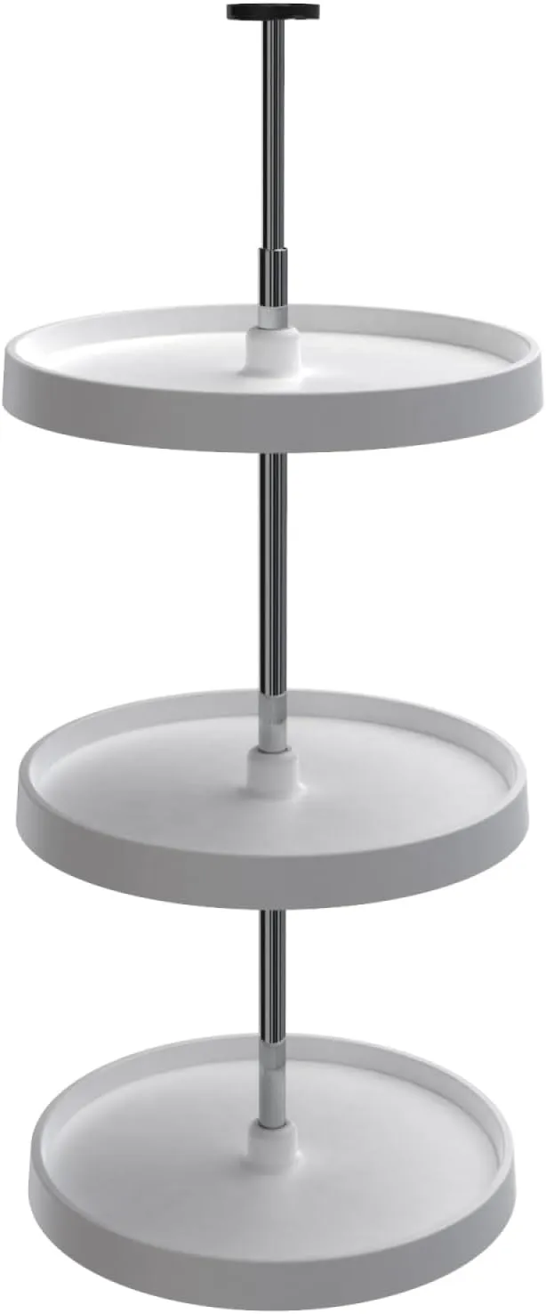 REV-A-SHELF Value Line Polymer Full-Circle 3-Shelf Lazy Susans for 39" to 42" H Corner Wall Cabinets