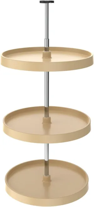 REV-A-SHELF Value Line Polymer Full-Circle 3-Shelf Lazy Susans for 39" to 42" H Corner Wall Cabinets