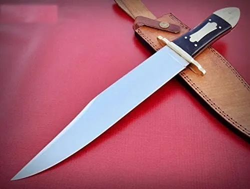 RG-245 Handmade Hi Carbon Polished Steel Bowie Knife - Gorgeous Handle