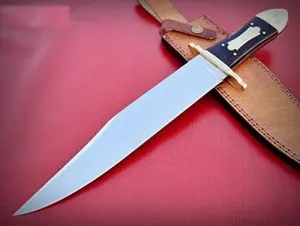 RG-245 Handmade Hi Carbon Polished Steel Bowie Knife - Gorgeous Handle