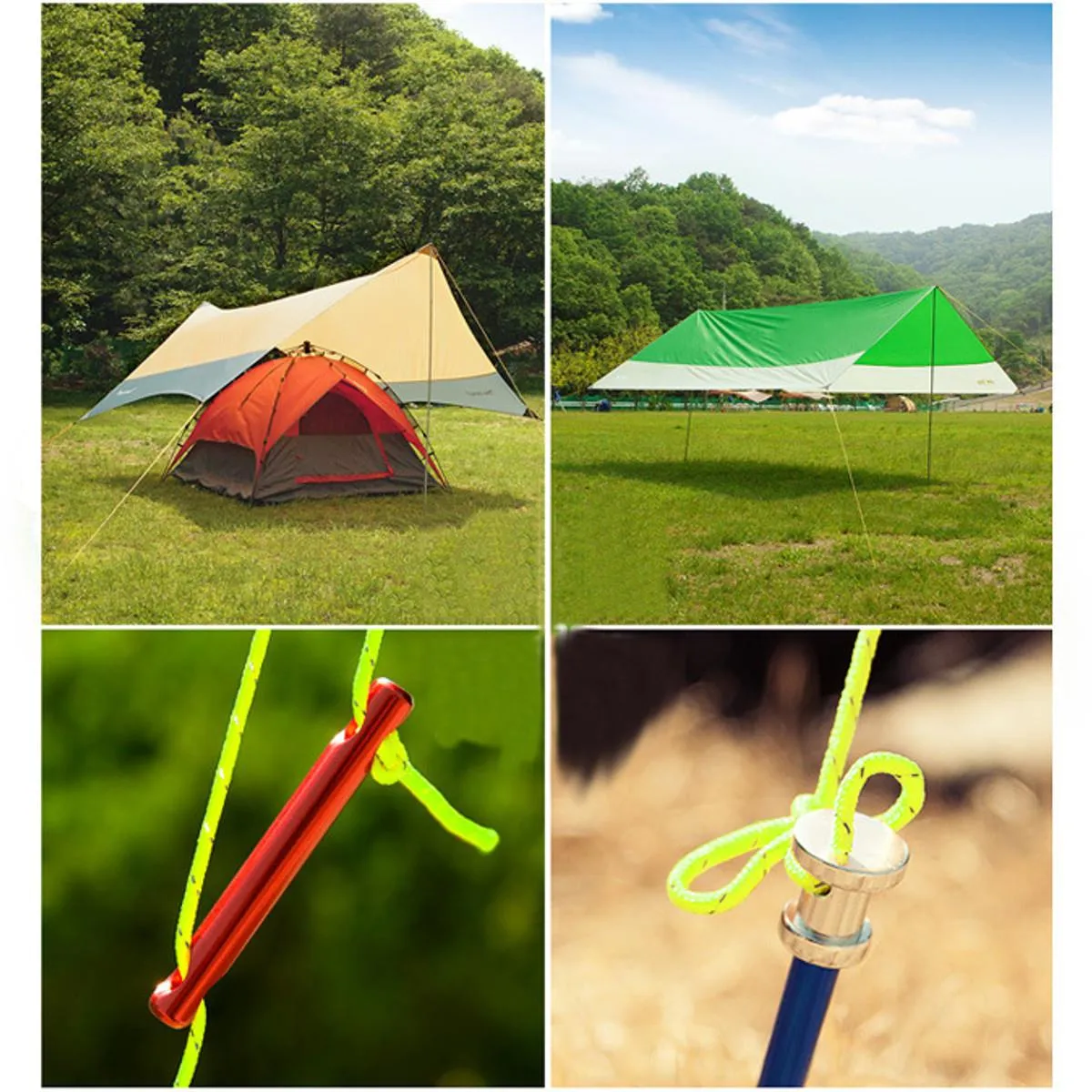 Rope Guy Line Camp Cord Fluorescent Line