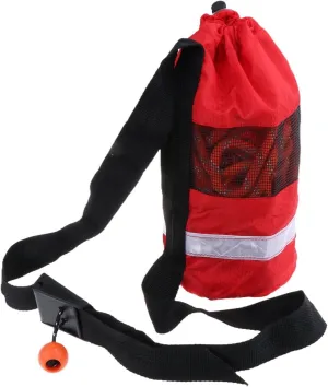 Rope Throw Bag for Water Activities with Reflective Features