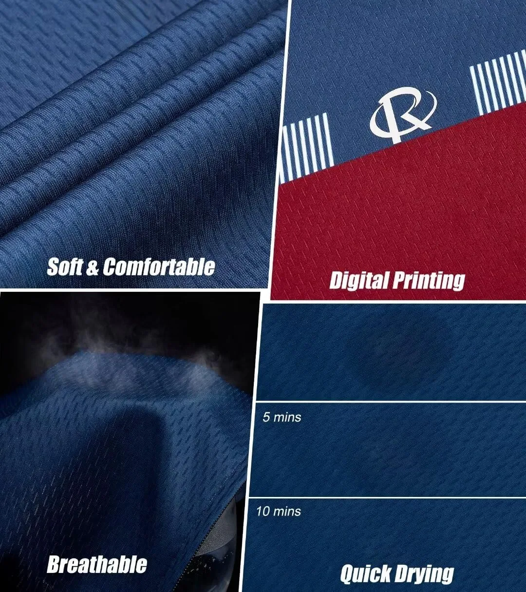 ROTTO Cycling Jersey Mens Bike Shirt Long Sleeve Simple Line Series