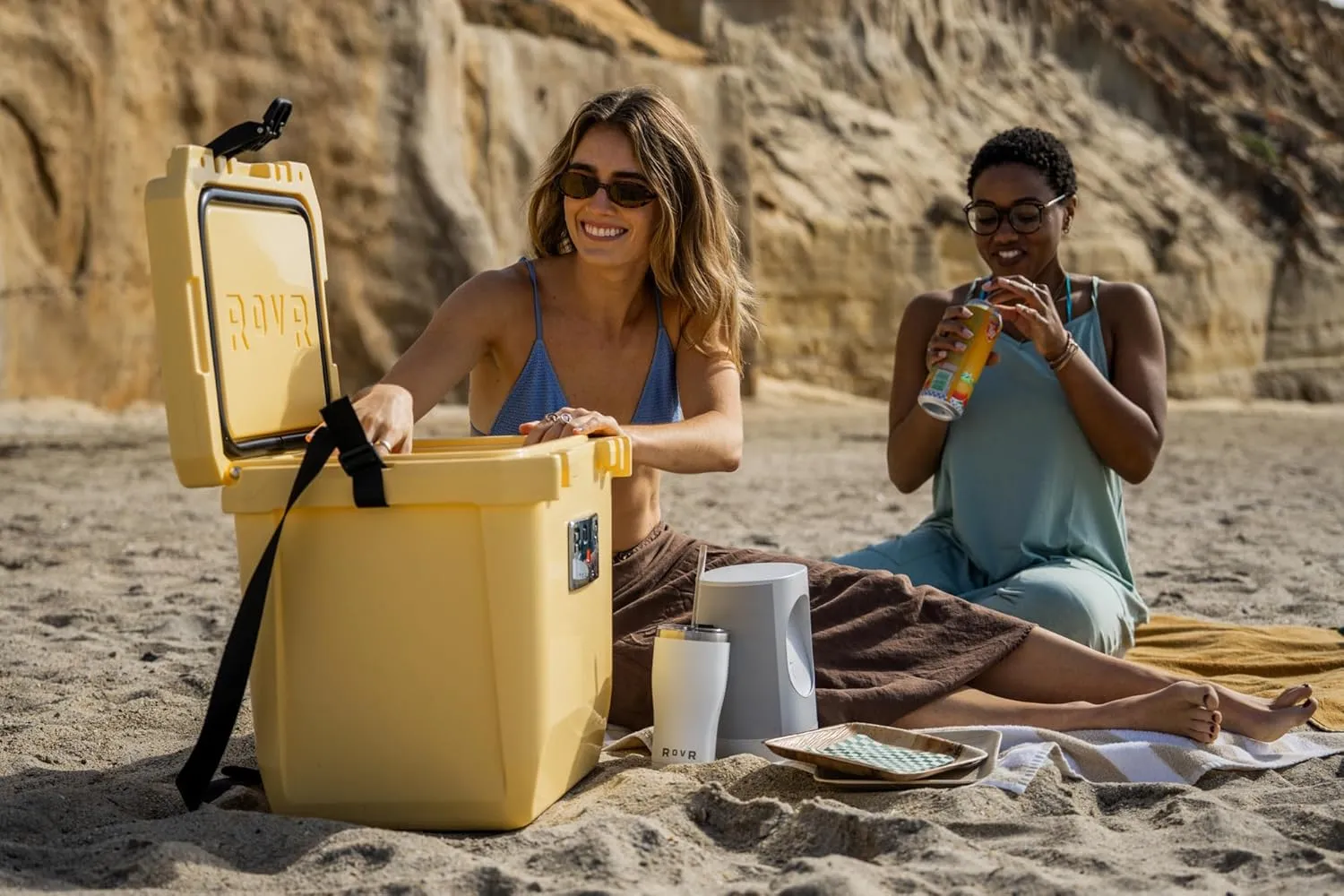 RovR Hard Cooler – Heavy Duty Insulated Cooler Box for Camping, Beach, Travel, Tailgating, Fishing, and Parties – Rugged Portable Cooler for Long Ice Retention