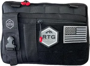 RTG EDC Tactical Sports Bag with MOLLE System for Carrying Tools, Gear or Other Mission Critical Items. Water Resistant 1000D Nylon Fabric for Hiking, Running, Cycling or Shooting