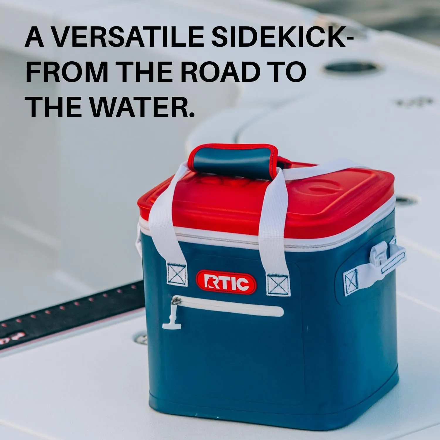 RTIC Ultra-Tough Soft Cooler 40 Can, Insulated Bag Portable Ice Chest Box for Lunch, Beach, Drink, Beverage, Travel, Camping, Picnic, Car, Trips, Floating Cooler Leak-Proof with Zipper