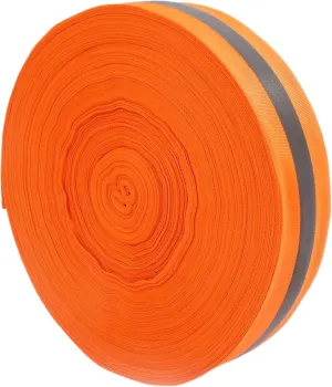 Sand Volleyball Lines, Beach Volleyball Lines 2'' x 328' Nylon Beach Vibrant Orange Volleyball Boundary Lines Tear-Resistant Reflective Caution Lines for Running Track Lanes, Finish Line