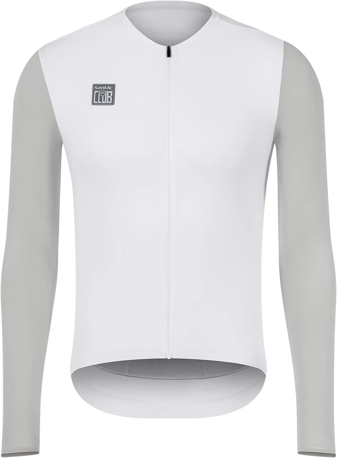 Santic Men's Cycling Jersey Long Sleeve Pro Road Bike Shirt Full Zipper UPF 50  MTB Jersey with Pockets