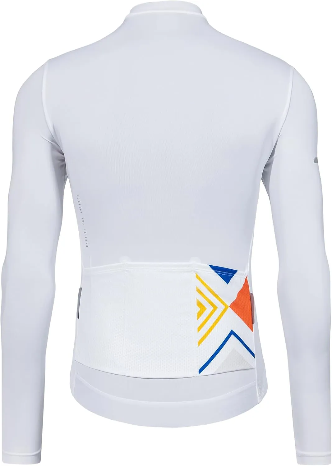 Santic Men's Cycling Jersey Long Sleeve Top Road Bike Shirt Full Zipper UPF 50  MTB Jersey with Pockets