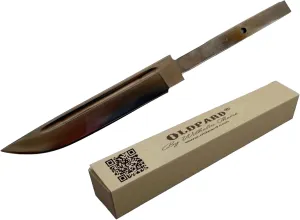 Scandinavian Full Tang Blank Blade for Knifemaking with Groove | 440B Stainless Steel | Outdoor & Hunting | Bushcrafting | Overall Length 8.27 Inch | DIY Knife
