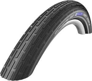 Schwalbe - Fat Frank Cruiser and Road Wire Clincher Bike Tire | 26 x 2.35 | Active Line, K-Guard | Black/Reflective