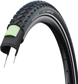 Schwalbe Green Marathon Tire - 700 x 32, Clincher, Wire, Black/Reflective, Performance Line, GreenGuard, TwinSkin, Addix