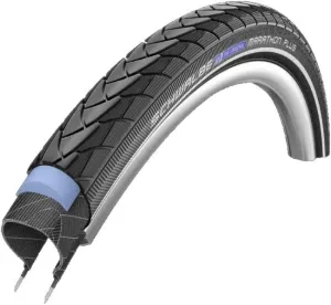 Schwalbe - Marathon Plus Ebike and MTB Wire Clincher Bike Tire | 700 x 25 | Performance Line | Black/Reflective