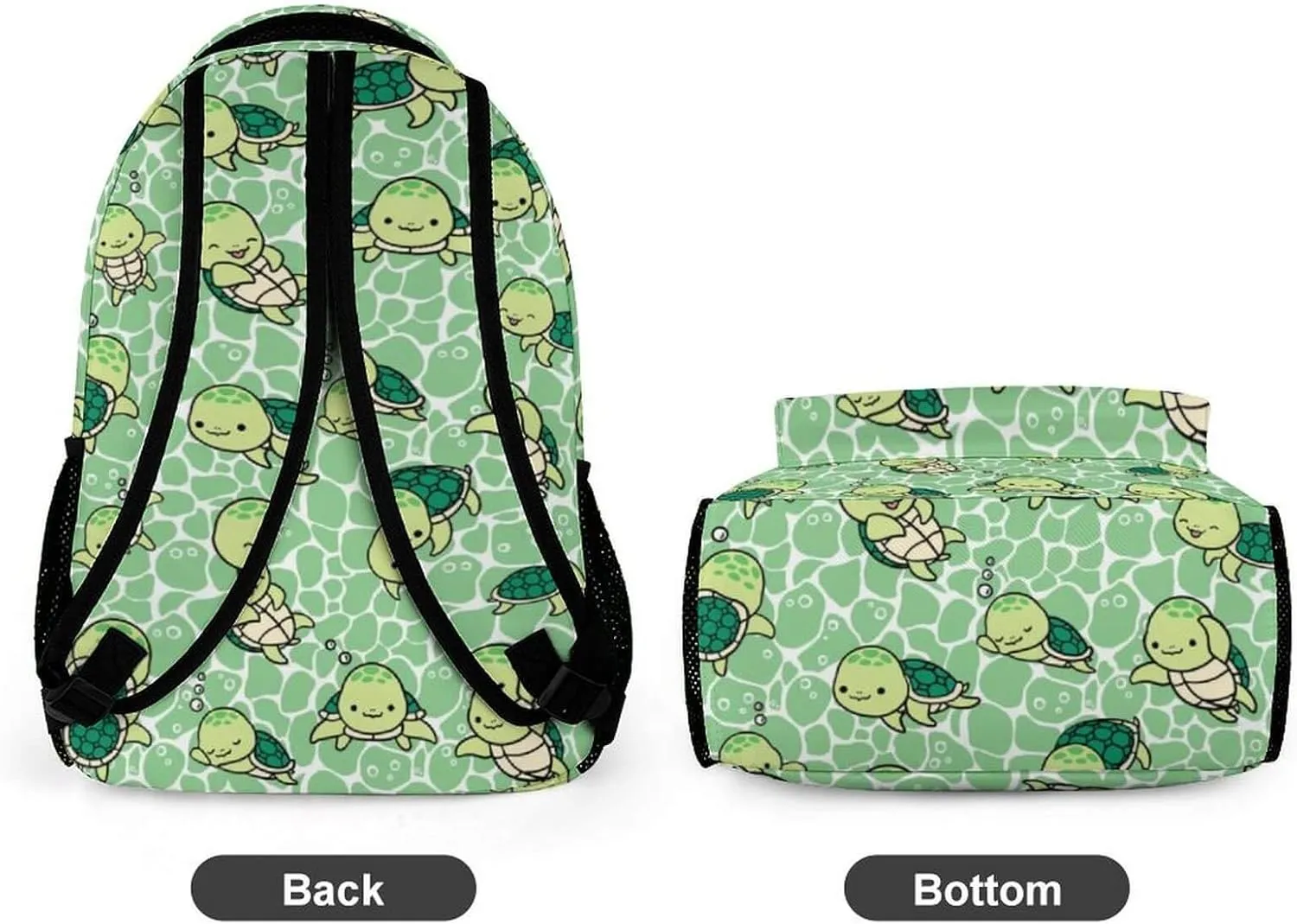 Sea Turtle School Backpack for Kids Girls Boys, 16 Inch Cute Sea Turtle Themed Bookbag, Personality School Backpack for Students Children, Lightweight, Large Capacity