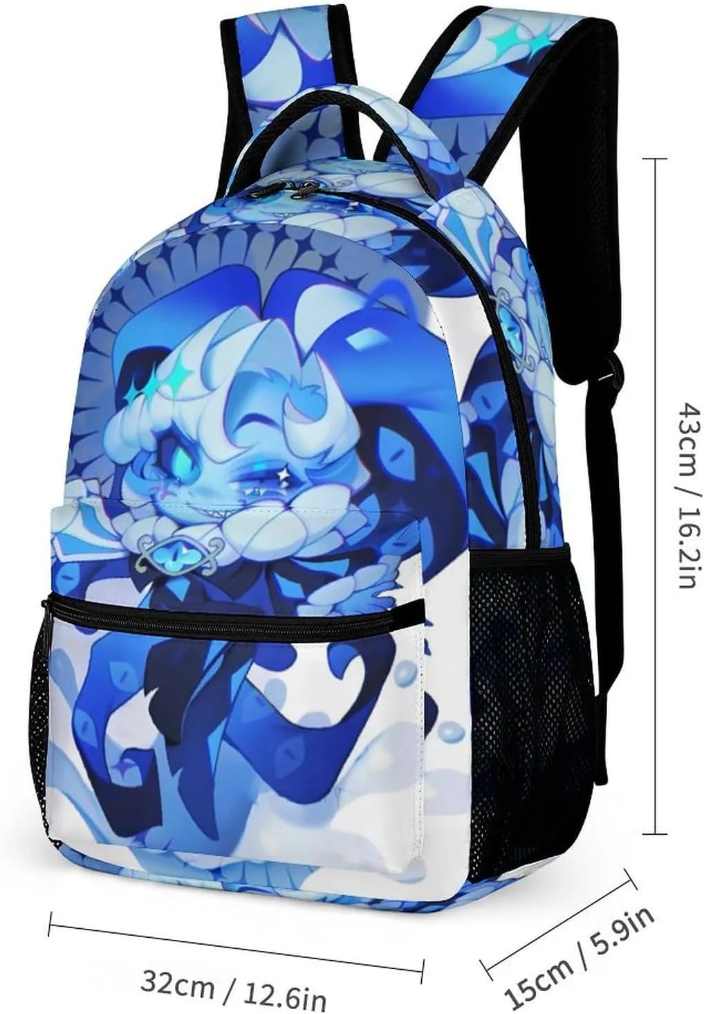 sha_dow Blue milk Backpack Large Capacity Laptop Bags Lightweight Multifunction Daypack for Daily/Work/Sport