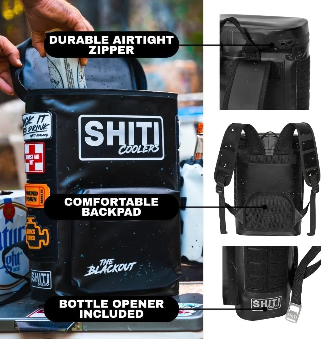 SHITI Coolers Cooler for Camping, Travel, Beach, Soft Lunch Box for Food, Drinks & Ice, Portable, Waterproof 24 Hr Insulated Bag with Shoulder Straps, Customizable