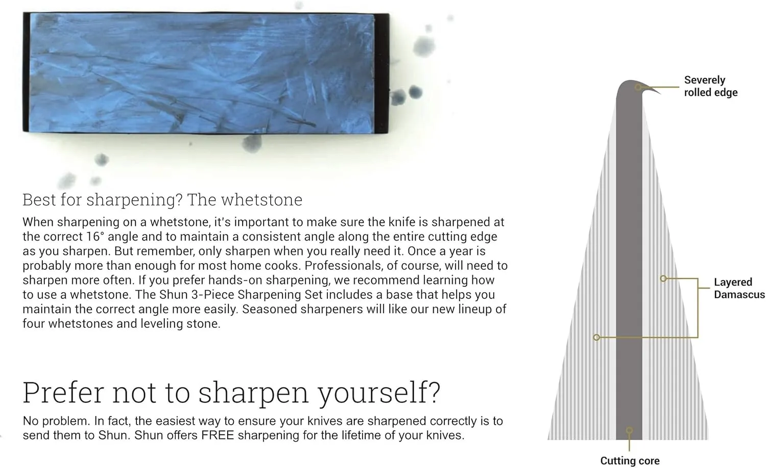 Shun Combined Whetstone Sharpener, 3000 and 6000 Grit Combination Whetstone, Dual Sided Knife Sharpener for Professional and Home Chefs