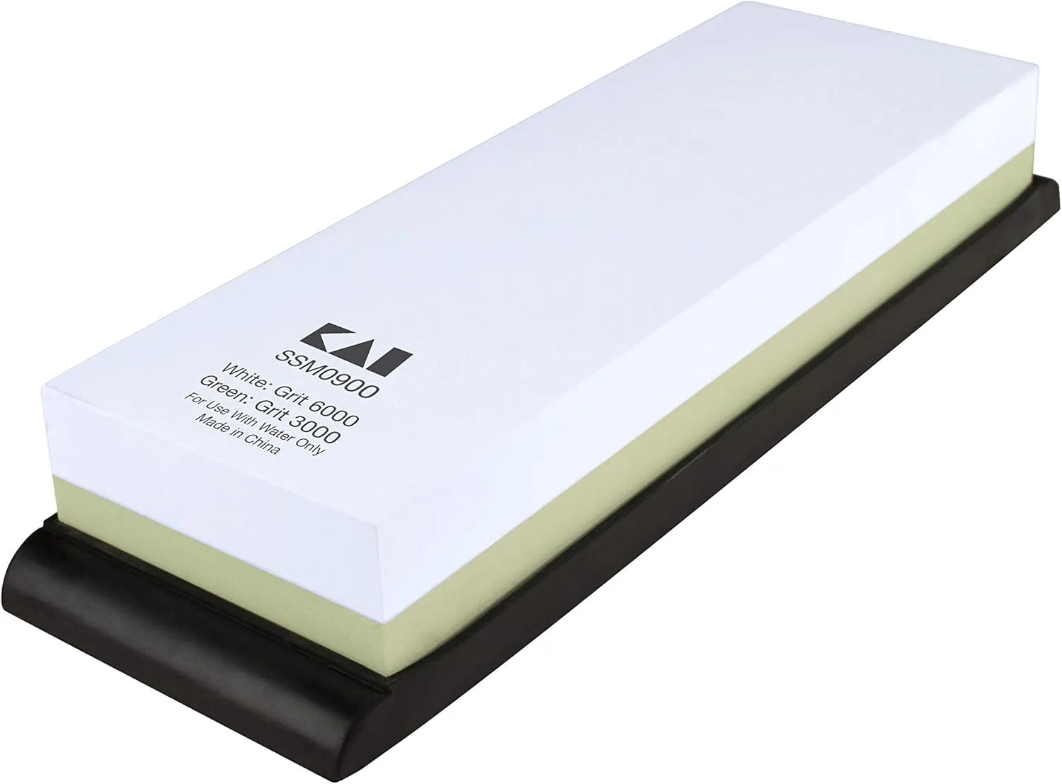 Shun Combined Whetstone Sharpener, 3000 and 6000 Grit Combination Whetstone, Dual Sided Knife Sharpener for Professional and Home Chefs