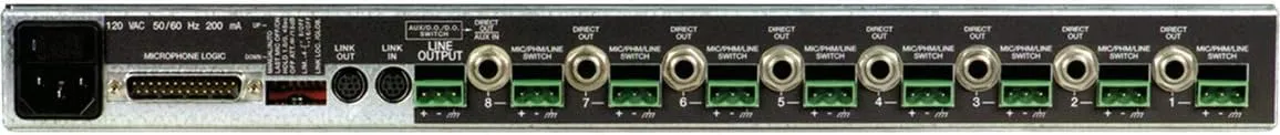 Shure SCM810 Eight Channel Automatic Microphone Mixer with IntelliMix, Adjustable EQ per Channel and 48V Phantom Power, Designed Specifically for Installed Sound Applications