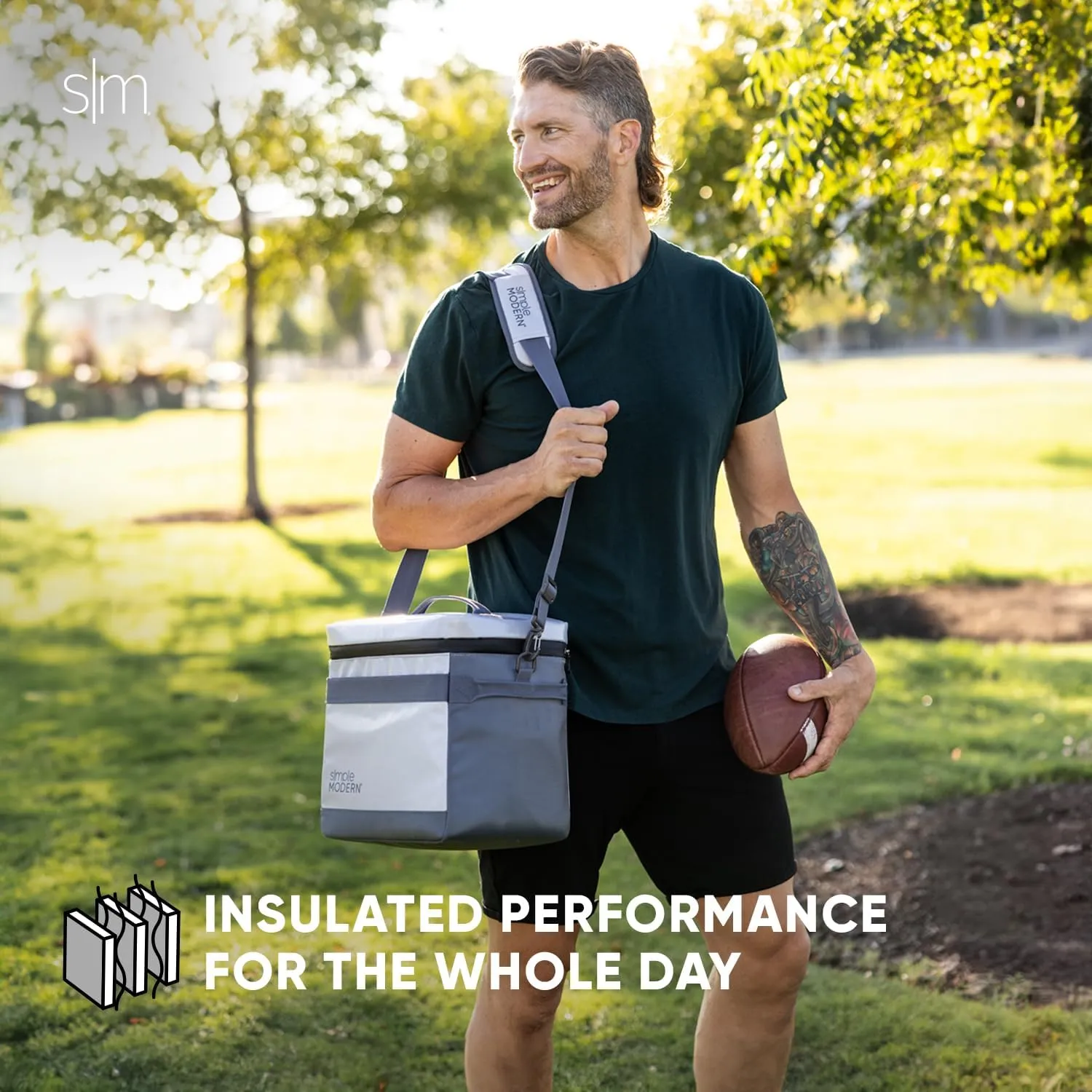 Simple Modern Officially Licensed NFL Green Bay Packers Day Cooler for 12 Cans | Soft Insulated Ice Chest with Carrying Strap & Handle | Lunch Box Travel, Work, Game Day | 11 Liter | Green Bay Packers