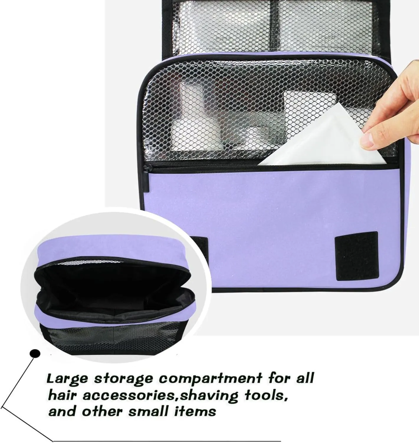 Sinestour Lilac Custom Name Hanging Toiletry Bag Personalized Makeup Cosmetic Bag Large Capacity Travel Toiletry Organizer Cosmetic Case for Toiletries Travel Bathroom Storage