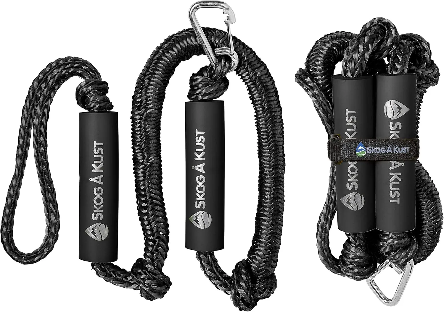 Skog Å Kust Premium PWC Bungee Dock Lines 2-Pack: 4 & 6 Foot Lengths
