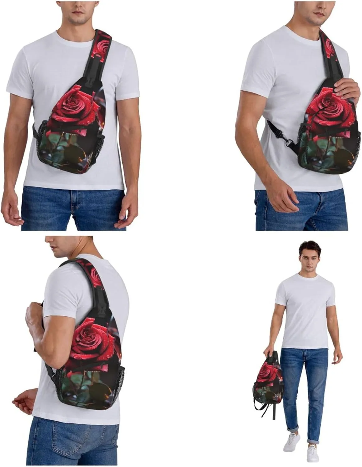 Sling Bag for Women Men Trendy Crossbody Bag Casual Chest Bag Pumpkins Autumn Shoulder Bag for Travel Sport