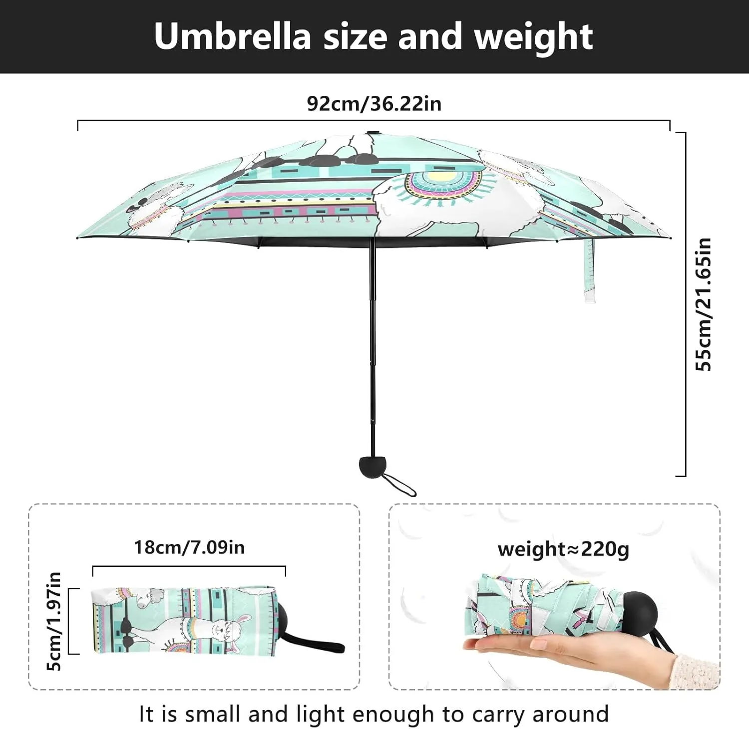 Small Mini Anti-UV Compact Travel Umbrella, 5 Folding Ultra-Light Umbrella, 6 Ribs Pocket Windproof Foldable Vinyl Parasol